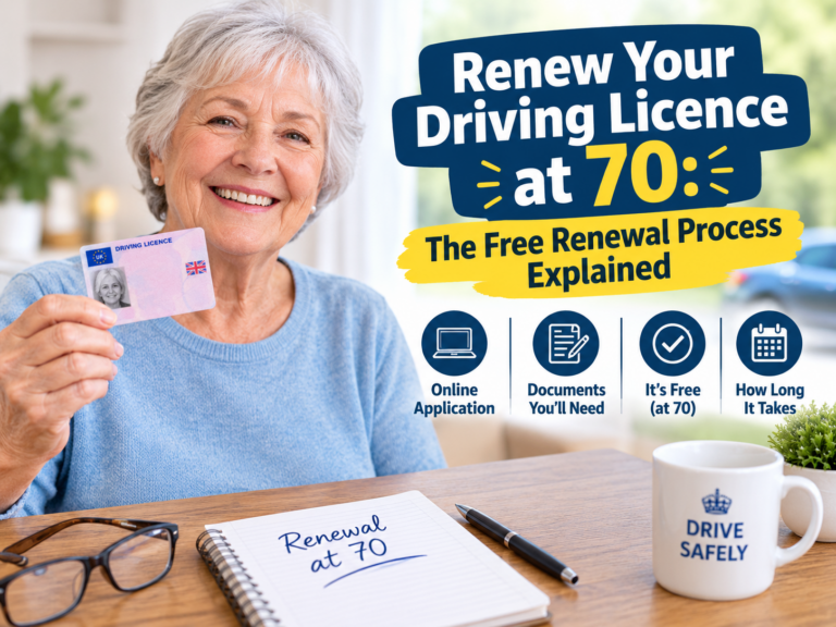 Renew Your Driving Licence at 70