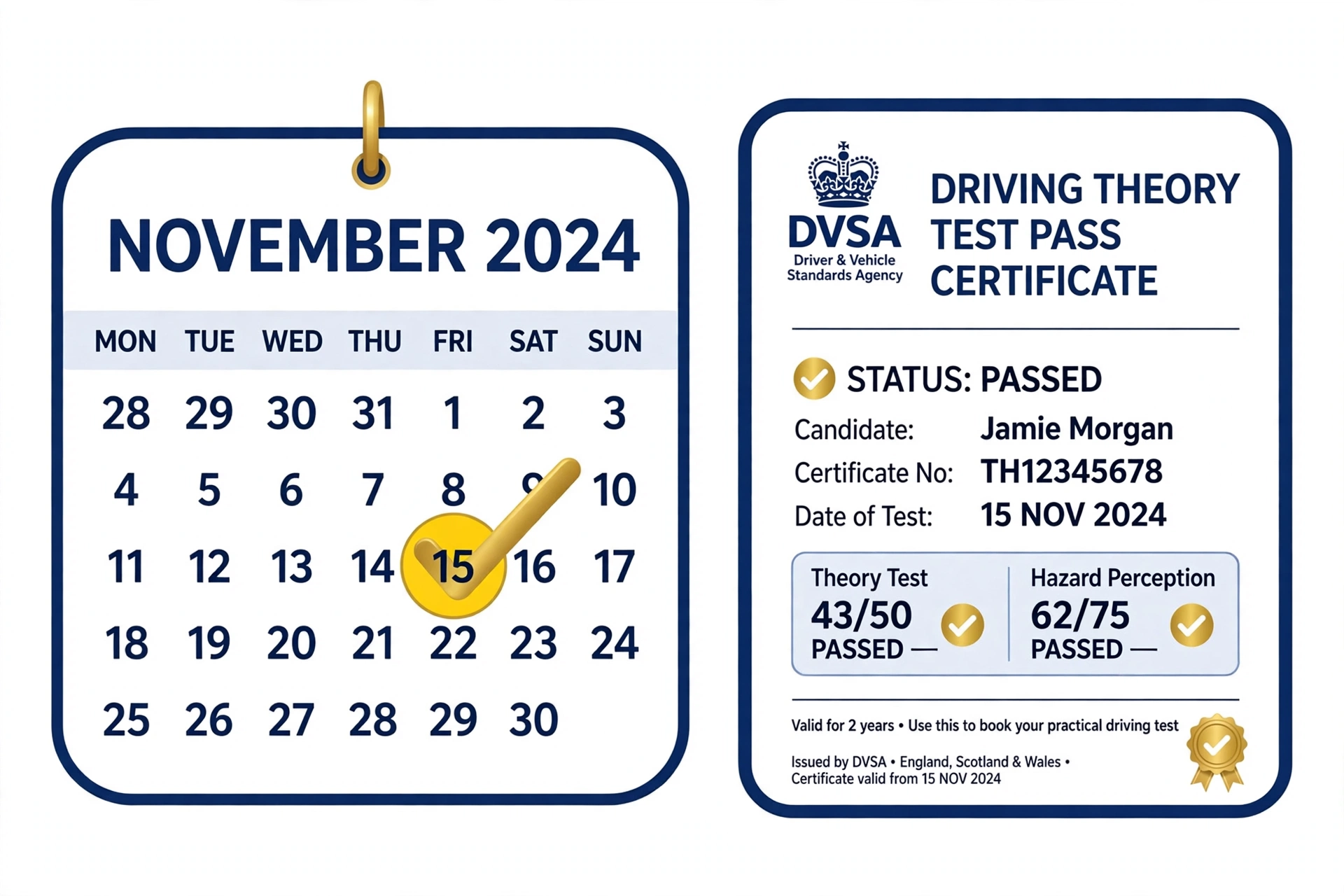 how long is theory test certificate valid uk