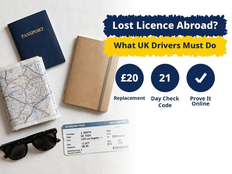 lost driving licence abroad UK