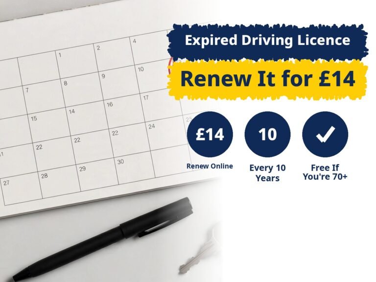 how to renew an expired driving licence UK