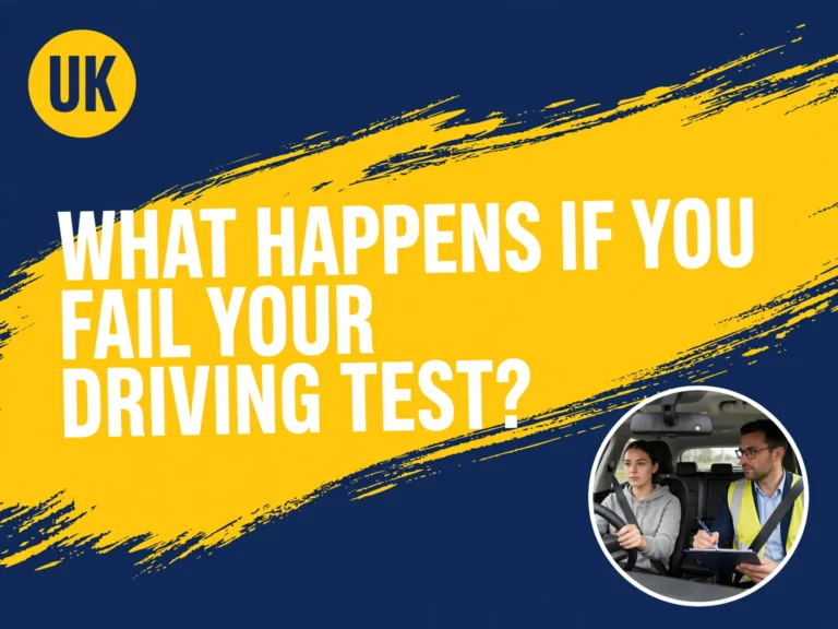 what happens if you fail your driving test uk