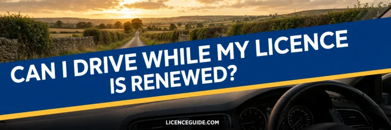 can i drive while my driving licence is being renewed uk